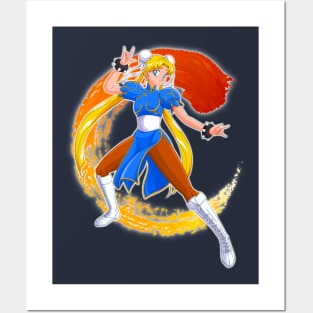 Chun Li Street Fighter II Posters and Art